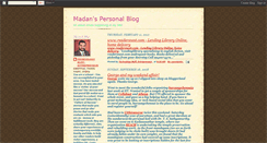 Desktop Screenshot of madantalks.blogspot.com