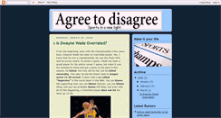 Desktop Screenshot of agreetodisagreesports.blogspot.com