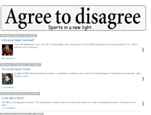 Tablet Screenshot of agreetodisagreesports.blogspot.com