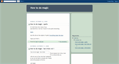 Desktop Screenshot of howtodo-magic.blogspot.com