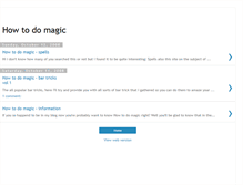 Tablet Screenshot of howtodo-magic.blogspot.com