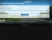 Tablet Screenshot of englishteachersforesperanto.blogspot.com