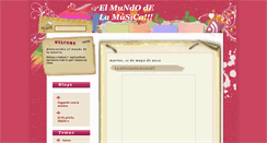 Desktop Screenshot of melania-elmundodelamusica.blogspot.com