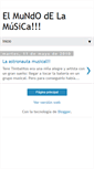 Mobile Screenshot of melania-elmundodelamusica.blogspot.com