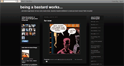 Desktop Screenshot of beingabastardworks.blogspot.com