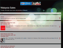 Tablet Screenshot of malaysiasalesinfo.blogspot.com