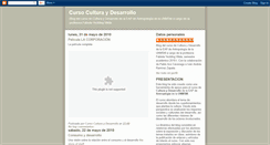 Desktop Screenshot of cursoculturaydesarrollo.blogspot.com