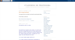 Desktop Screenshot of cuadernodeprofesora.blogspot.com