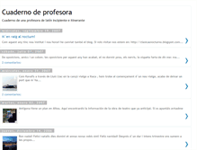 Tablet Screenshot of cuadernodeprofesora.blogspot.com