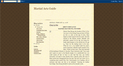 Desktop Screenshot of martial-art-guide.blogspot.com