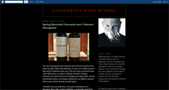 Desktop Screenshot of californiawinereport.blogspot.com