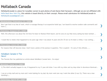 Tablet Screenshot of hollabackcanada.blogspot.com