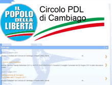 Tablet Screenshot of pdlcambiago.blogspot.com