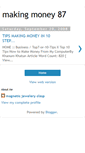 Mobile Screenshot of making-money-87.blogspot.com
