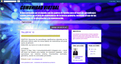 Desktop Screenshot of comunidadvirtual2011.blogspot.com