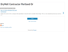Tablet Screenshot of drywallportlandor.blogspot.com