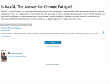 Tablet Screenshot of maxgxl-for-chronic-fatigue.blogspot.com