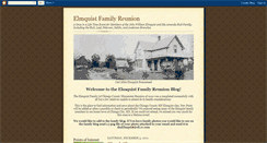 Desktop Screenshot of elmquistfamilyreunion.blogspot.com