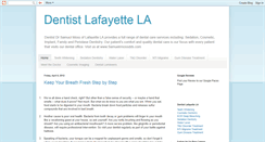 Desktop Screenshot of dentist-lafayette-la.blogspot.com