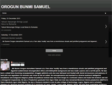 Tablet Screenshot of orogunbunmisamuel.blogspot.com