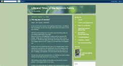 Desktop Screenshot of lifeandtimesofthemcginnisfamily.blogspot.com