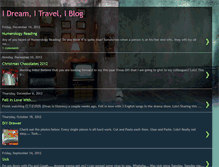 Tablet Screenshot of idreamitraveliblog.blogspot.com