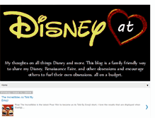 Tablet Screenshot of disney-at-heart.blogspot.com