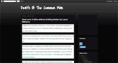 Desktop Screenshot of deathofcommonman.blogspot.com