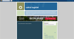 Desktop Screenshot of calcul-logiciel.blogspot.com