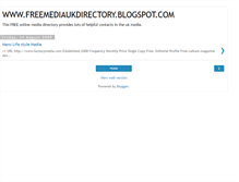 Tablet Screenshot of freemediaukdirectory.blogspot.com