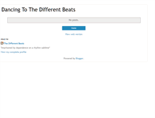 Tablet Screenshot of dancingtothedifferentbeats.blogspot.com