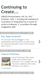 Mobile Screenshot of continuingtocreate.blogspot.com