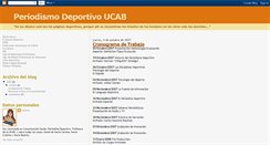 Desktop Screenshot of periodismodeportivoucab.blogspot.com