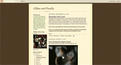 Desktop Screenshot of gillanfamily.blogspot.com