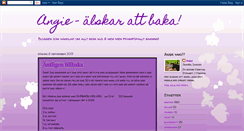 Desktop Screenshot of angiesbakning.blogspot.com