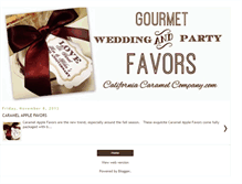 Tablet Screenshot of gourmetweddingfavors.blogspot.com