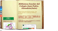 Desktop Screenshot of bibliotecaescolarjuanpedro.blogspot.com
