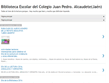 Tablet Screenshot of bibliotecaescolarjuanpedro.blogspot.com