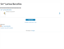 Tablet Screenshot of larissabarcellos.blogspot.com