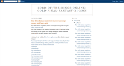 Desktop Screenshot of lord-of-the-rings-online-gold-final-f.blogspot.com