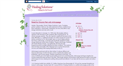 Desktop Screenshot of healingsolutions.blogspot.com