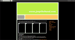 Desktop Screenshot of jeeptheband.blogspot.com