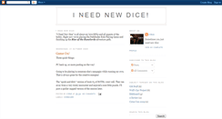 Desktop Screenshot of ineednewdice.blogspot.com