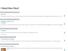 Tablet Screenshot of ineednewdice.blogspot.com