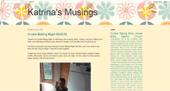 Desktop Screenshot of katrinasmusings.blogspot.com