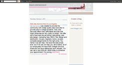 Desktop Screenshot of blkentertainment.blogspot.com