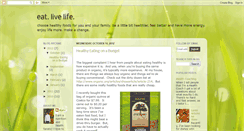 Desktop Screenshot of eatlivelife.blogspot.com