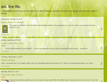 Tablet Screenshot of eatlivelife.blogspot.com