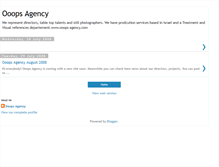 Tablet Screenshot of ooopsagency.blogspot.com
