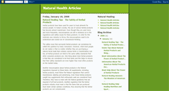 Desktop Screenshot of naturalhealingarticles.blogspot.com